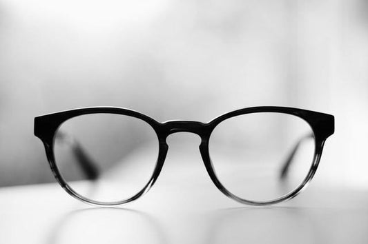 Unisex Black Rectangular Eyeglasses